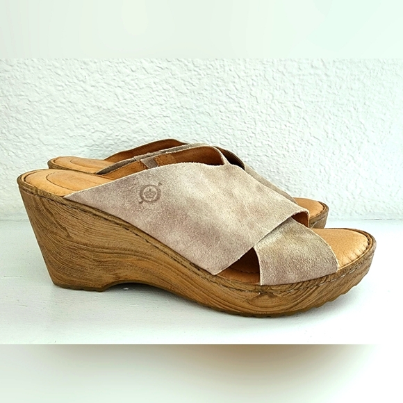 Born Nora Sandals suede Size 9 - Picture 2 of 6